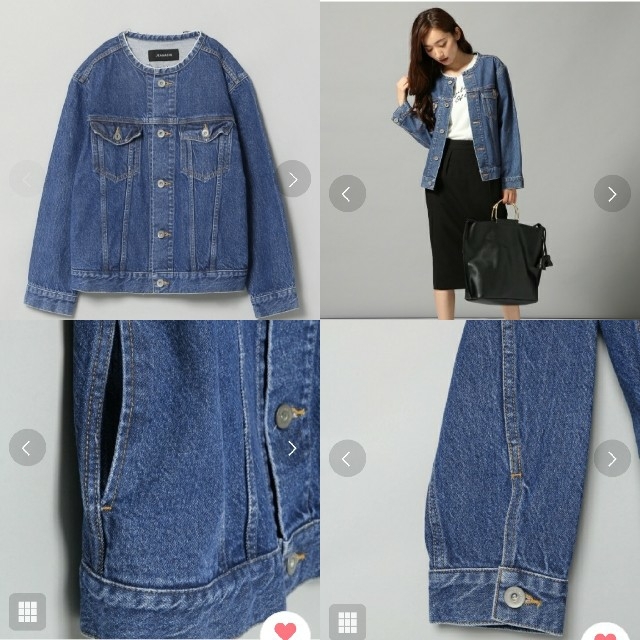 新品未使用 JEANASIS ノーカラーGジャン♡