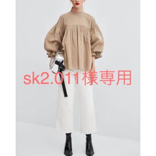 ザラ(ZARA)のZARA バルーントップス　XS(カットソー(長袖/七分))