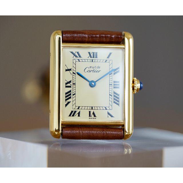 美品 カルティエ マスト タンク アイボリー LM Cartier 美品 カルティエ マスト タンク アイボリー LM Cartier