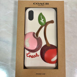 コーチ(COACH)の新品  コーチ  スマホケース  オーバーサイズチェリー iPhone  XR (iPhoneケース)