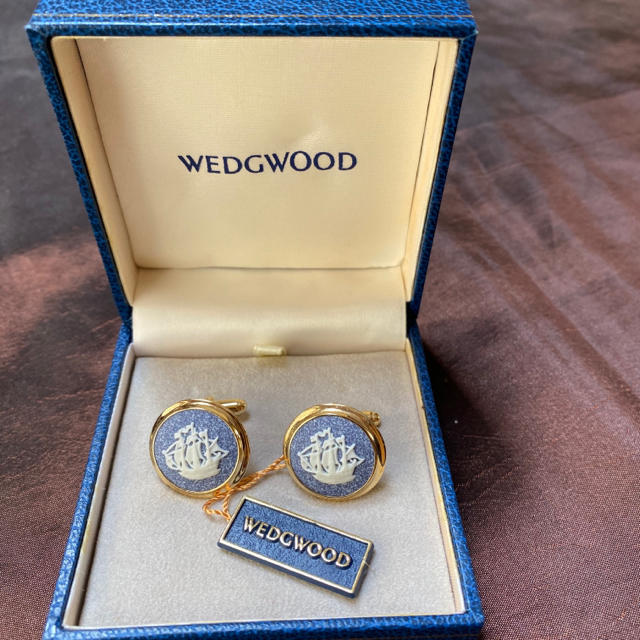 WEDGWOOD カフスボタン　帆船　新品