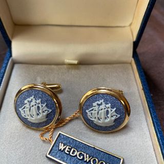 WEDGWOOD カフスボタン　帆船　新品