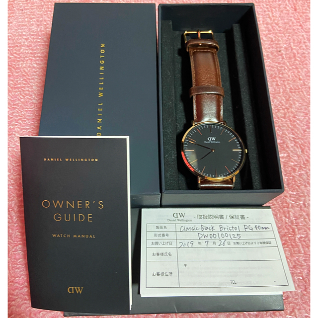 Daniel Wellington(ダニエルウェリントン)の【保証書付】Daniel Wellington Classic Black  メンズの時計(腕時計(アナログ))の商品写真