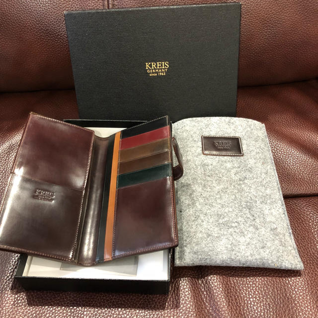 KREIS KSW-012 mini wallet ウイスキーコードバン - 折り財布