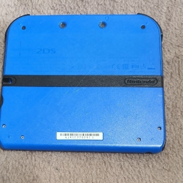 ニンテンドー2DS(ニンテンドー2DS)の2DS 本体 ブルー SDカード2GB付き スティック新品に交換済み エンタメ/ホビーのゲームソフト/ゲーム機本体(携帯用ゲーム機本体)の商品写真