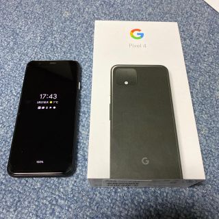 ソフトバンク(Softbank)の新品 Google Pixel4 64gb(ブラック)SIMフリー(スマートフォン本体)