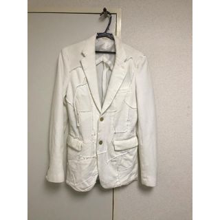 コムデギャルソンオムプリュス(COMME des GARCONS HOMME PLUS)のCOMME des GARCONS HOMME PLUS ジャケット　ホワイト(テーラードジャケット)