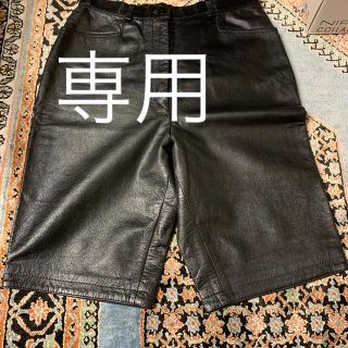 レザーハーフパンツ(ハーフパンツ)