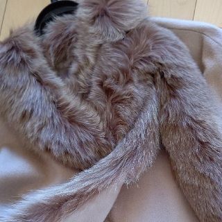 フォクシー(FOXEY)のFOXEY カシミアショールマント(ロングコート)