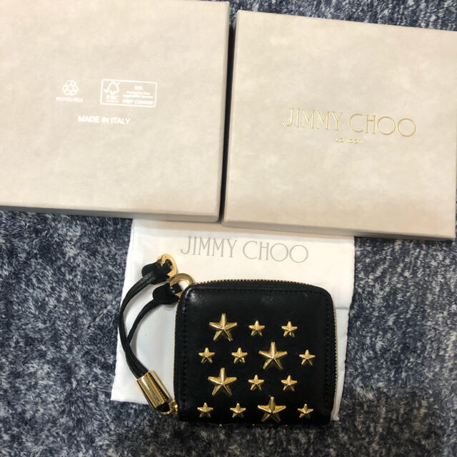 ジミーチュウ Jimmy Choo 小銭入れ コインケース 黒 - 財布