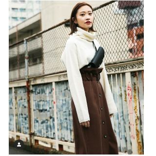 マウジー(moussy)のMOUSSY＊front button tr long skirt(ロングスカート)