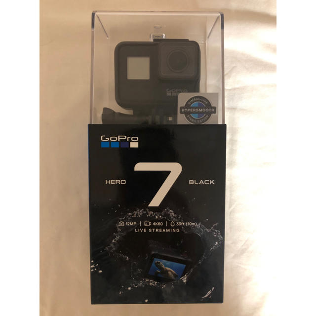 GoPro(ゴープロ)のGoPro HERO7 BLACK CHDHX-701-FW スマホ/家電/カメラのカメラ(ビデオカメラ)の商品写真