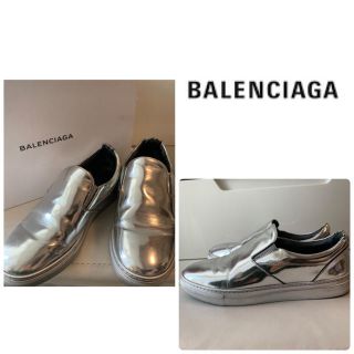 バレンシアガ(Balenciaga)のバレンシアガ　ミラーレザー  スニーカー(スニーカー)