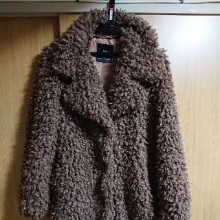 ザラ(ZARA)の    ZARA  値下げ モコモコ    コート(ロングコート)