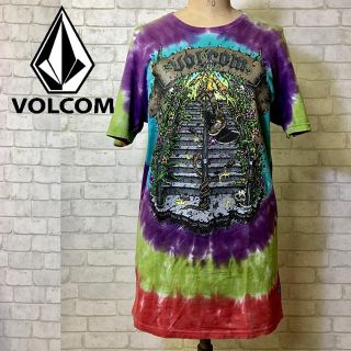 ボルコム(volcom)のVOLCOM ボルコム タイダイ柄 Tシャツ スケーター ビッグプリント(Tシャツ/カットソー(半袖/袖なし))