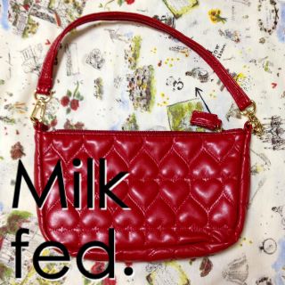 ミルクフェド(MILKFED.)のハートキルティングポーチ(ポーチ)