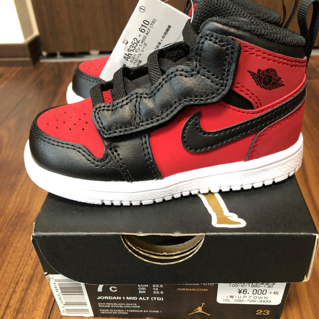 NIKE(ナイキ)のナイキ　ジョーダン  MID TD nike jordan キッズ/ベビー/マタニティのベビー靴/シューズ(~14cm)(スニーカー)の商品写真