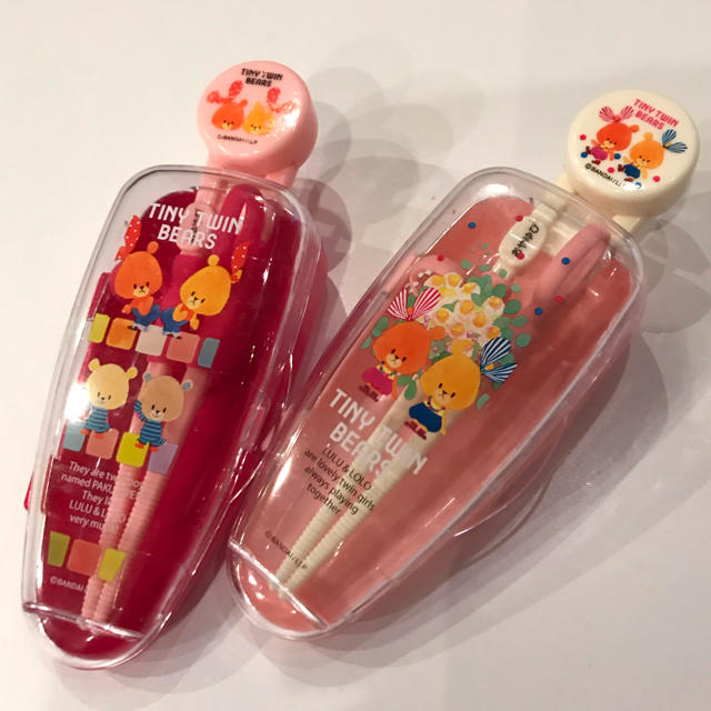 エジソン箸 TINY Twin Bears 2セット キッズ/ベビー/マタニティの授乳/お食事用品(スプーン/フォーク)の商品写真