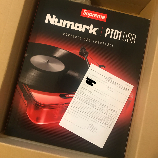 Supreme(シュプリーム)のsupreme Numark PT01 Portable Turntable 楽器のDJ機器(ターンテーブル)の商品写真