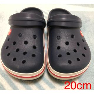 クロックス(crocs)のクロックス 20cm（J2）ネイビー(サンダル)