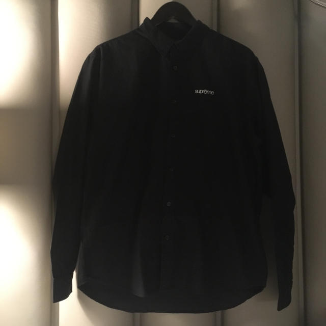supreme2020 オックスフォードシャツ　ブラック　Lサイズ