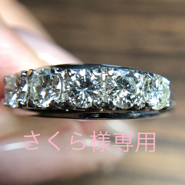 即出荷】 Pt900♡ヴィンテージ一文字ダイヤモンドリング♡1ct リング