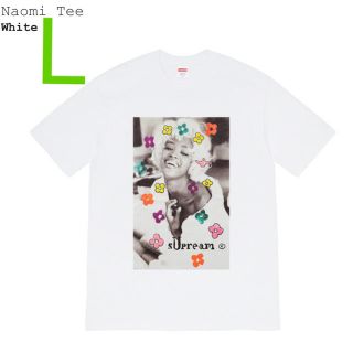 シュプリーム(Supreme)のL Supreme Naomi Tee White シュプリーム Tシャツ(Tシャツ/カットソー(半袖/袖なし))