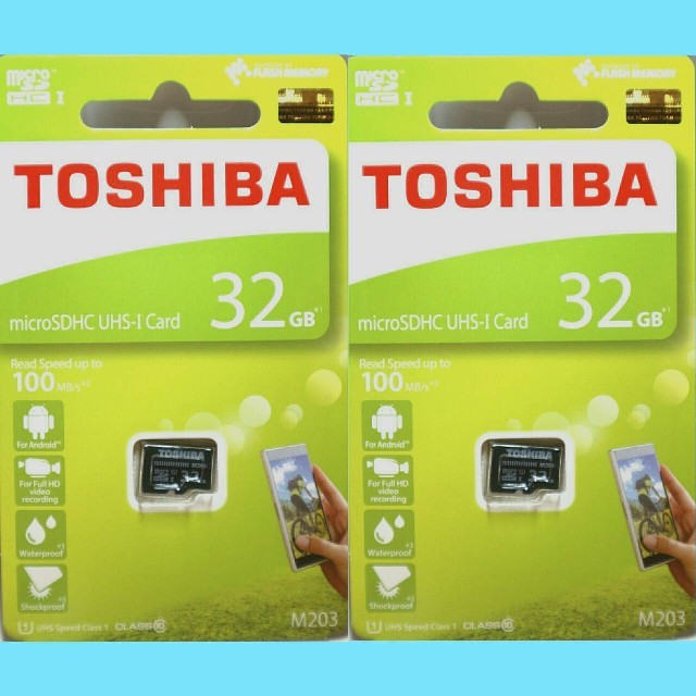 東芝(トウシバ)の2枚セット 東芝 microSDカード 32GB マイクロSD スマホ/家電/カメラのスマホ/家電/カメラ その他(その他)の商品写真