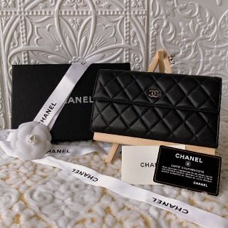 シャネル(CHANEL)のCHANEL 正規品 極美品 マトラッセ 長財布 ブラック(財布)