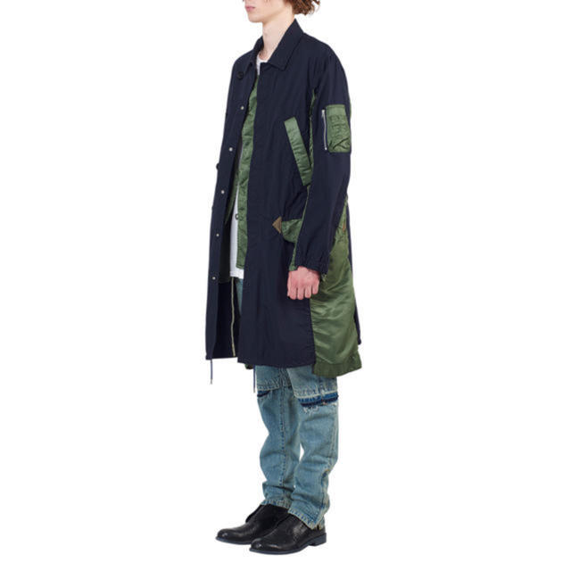 sacai - 19AW sacai ma-1 ハイブリッドコート サイズ2の通販 by がちゃ