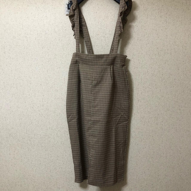 GRL(グレイル)のGRL チェック柄サロペット レディースのスカート(ひざ丈スカート)の商品写真
