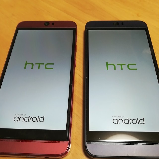 htc J butterfly HTL21 au レッド ブルー 2台セット