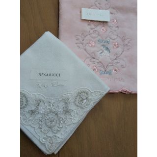 ニナリッチ(NINA RICCI)の新品未使用☆ NINA RICCI 白ハンカチ & アンテプリマ タオルハンカチ(ハンカチ)