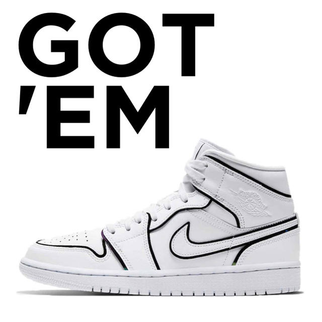 最終値下　Nike Air Jordan 1 Mid Black/White