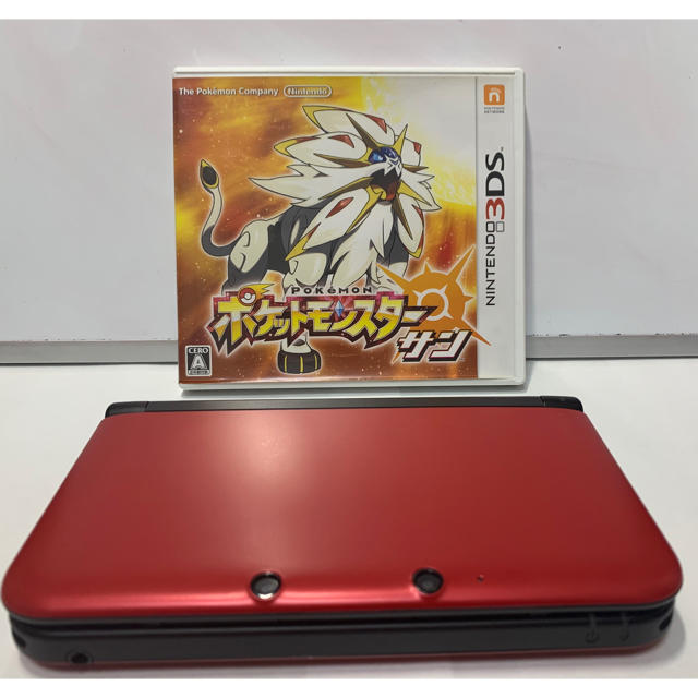 3DS LL (レッド) / 任天堂 + ポケットモンスター サン - 携帯用ゲーム