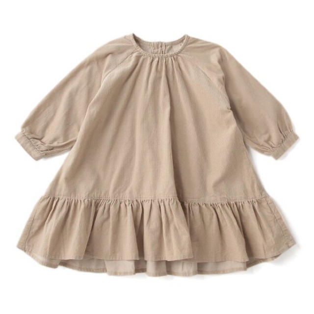 petit main(プティマイン)のpetit main 裾フリルワンピース 110 キッズ/ベビー/マタニティのキッズ服女の子用(90cm~)(ワンピース)の商品写真