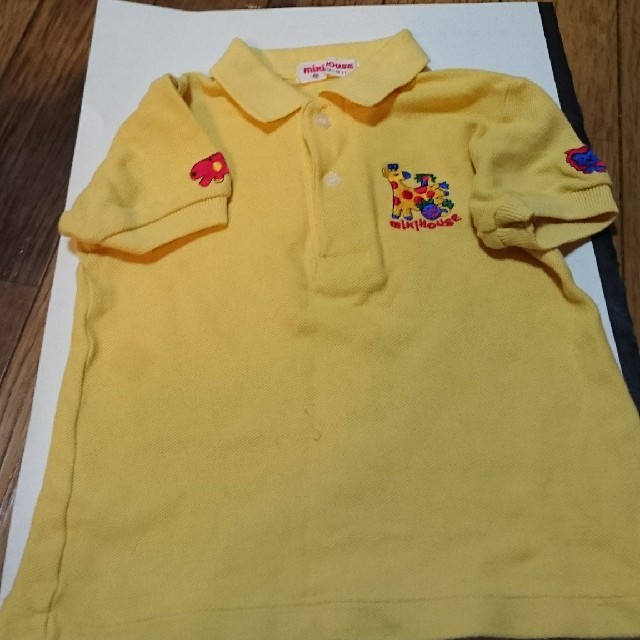 mikihouse(ミキハウス)のレトロ レア MIKI HOUSE 80 ポロシャツ80 キッズ/ベビー/マタニティのベビー服(~85cm)(シャツ/カットソー)の商品写真