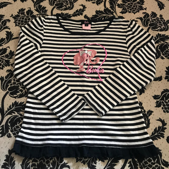 Barbie(バービー)のバービー　ボーダー　長袖Tシャツ　150 Barbie キッズ/ベビー/マタニティのキッズ服女の子用(90cm~)(Tシャツ/カットソー)の商品写真