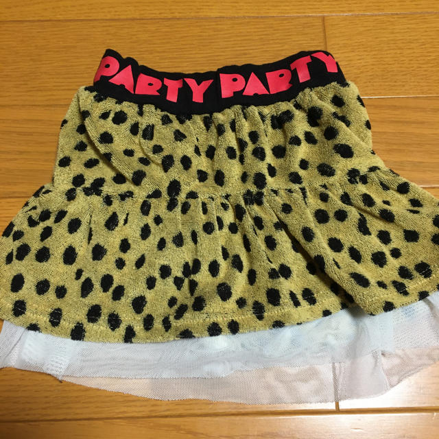 PARTYPARTY(パーティーパーティー)のパーティーパーティー　レオパード柄スカート キッズ/ベビー/マタニティのベビー服(~85cm)(スカート)の商品写真