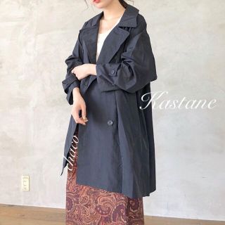 カスタネ(Kastane)の春OK🐰新品¥9790【Kastane】ナイロントレンチコート(スプリングコート)