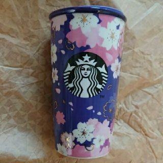 スターバックスコーヒー(Starbucks Coffee)の中国スタバ 夜桜 陶器タンブラー(タンブラー)