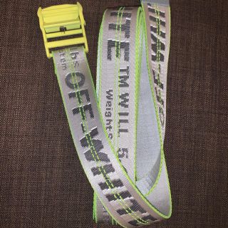 オフホワイト(OFF-WHITE)のoff-white インダストリアルベルト グリーン(ベルト)