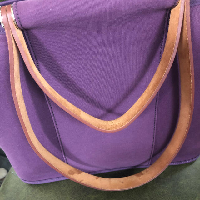 海外花系 エルメス カバック 2WAY トートバッグ ハンドバッグ パープル