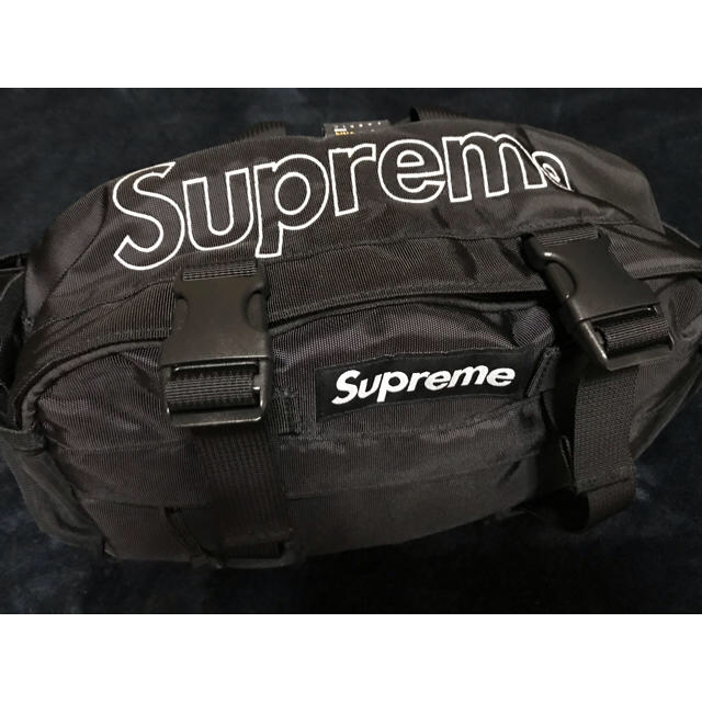 supreme 19aw waist bag ウエストバッグ　ブラック　黒