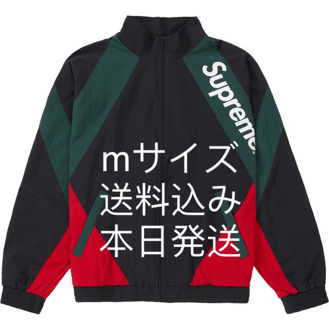 黒 mサイズ supreme paneled track jacket ss20