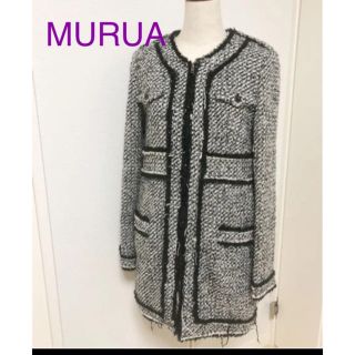 ムルーア(MURUA)のムルーア✳︎ノーカラー コート(ロングコート)