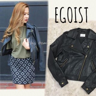 エゴイスト(EGOIST)のEGOIST♡ヴィンテージライクライダースジャケット(ライダースジャケット)