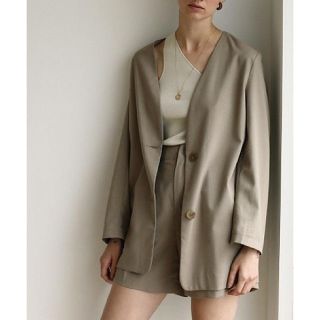 トゥデイフル(TODAYFUL)のcrr様専用　Todayful collarless over jacket(ノーカラージャケット)