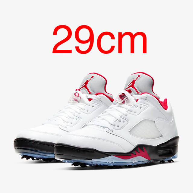 nike jordan5 fire red golf 29cm