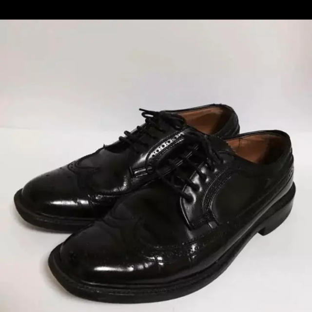 REGAL(リーガル)のリーガル 革靴 ウイングチップ 黒 25.5  メンズの靴/シューズ(ドレス/ビジネス)の商品写真